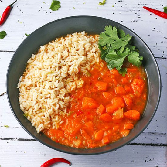 Thai sweet potato curry - Recipe photo by veganwithgusto