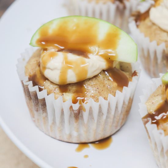 Caramel Apple Cupcakes - Recipe photo by simplylowcal