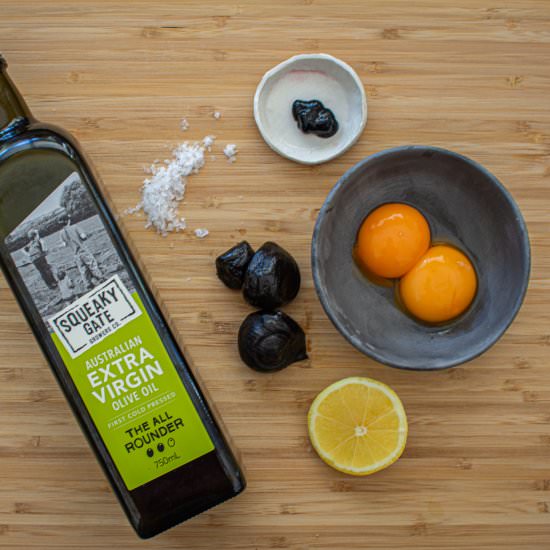 Black Garlic Aioli - Recipe photo by AnotherFoodBlogger