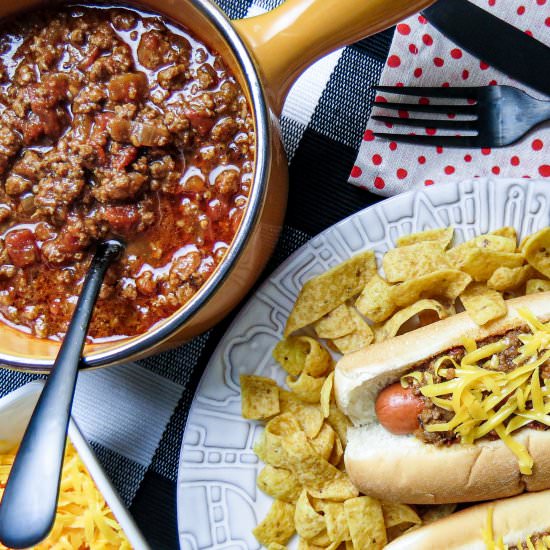 Hot Dog Chili In The Instant Pot - Recipe photo by Louisiana Woman Blog