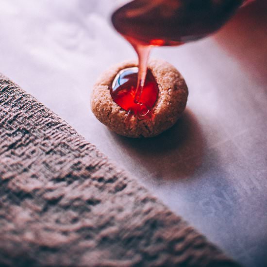 No-Bake Honey Thumbprint Cookies - Recipe photo by moon and spoon and yum.