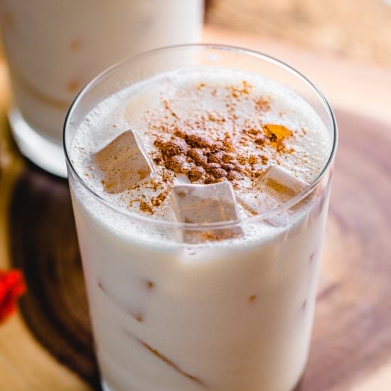 Pumpkin Spice Bourbon Milk Punch - Recipe photo by sipandfeast