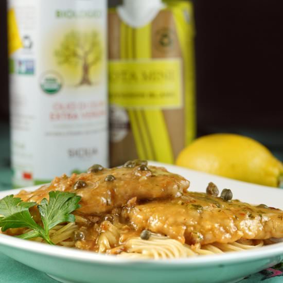 Faux Veal "Pork" Piccata - Recipe photo by foodefile