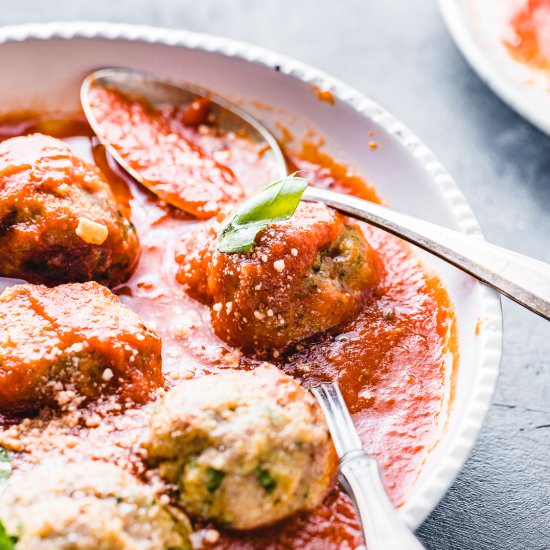 Italian Turkey Meatballs - Recipe photo by sipandfeast