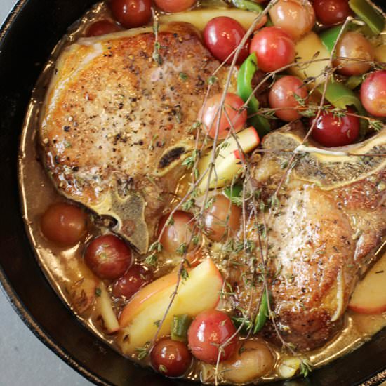 Gingered Apple Pork Chops - Recipe photo by Food Gal