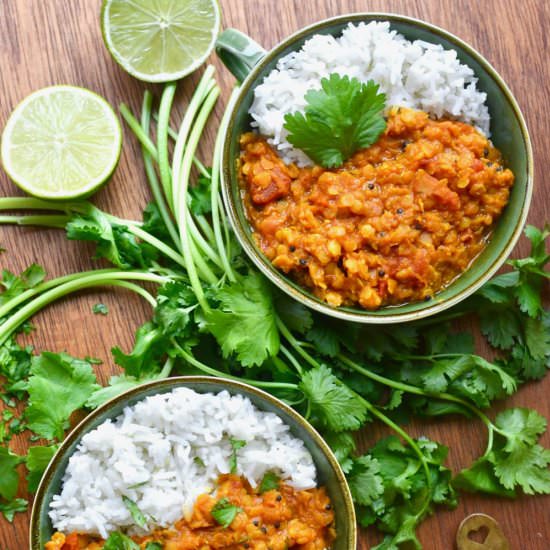 The Red Lentil Dal of Love! - Recipe photo by veganonboard