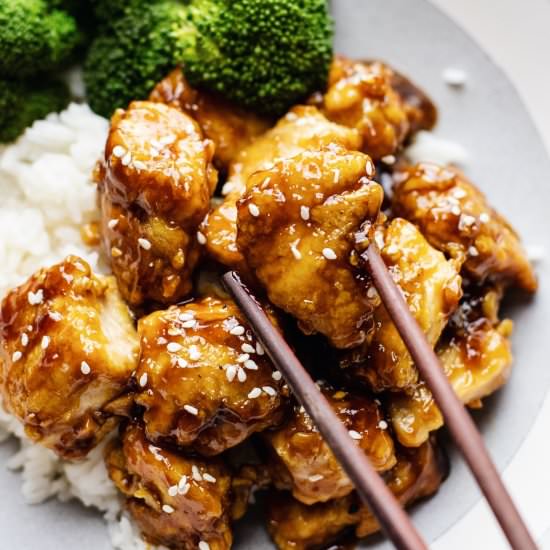 Honey Sesame Chicken - Recipe photo by asimplepalate