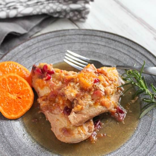 Slow Cooked Orange Cranberry Chicken - Recipe photo by Simple and Savory