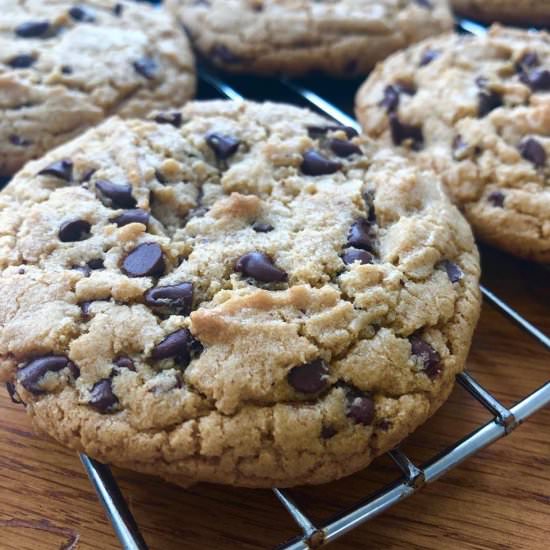 Almond Butter Chocolate Chip Cookie - Recipe photo by amycaseycooks