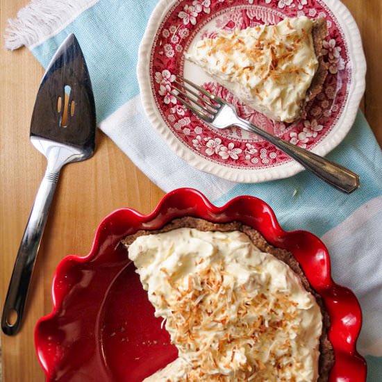 Low Carb Coconut Pie - Recipe photo by Louisiana Woman Blog