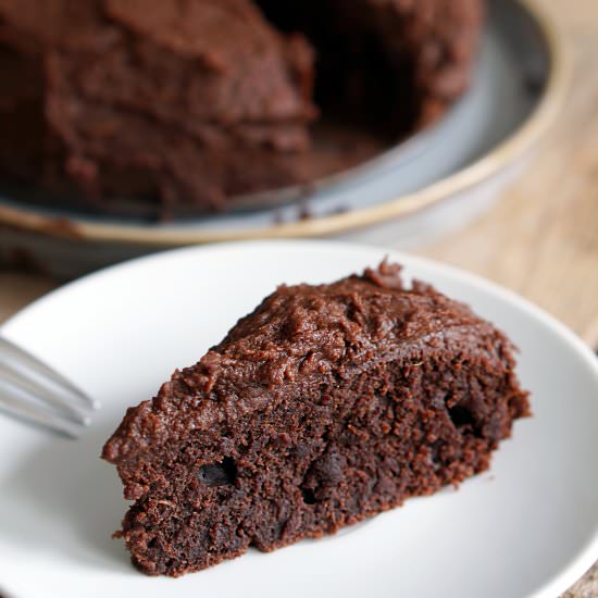Lush Sweet Potato Chocolate Cake - Recipe photo by Blueberry Vegan