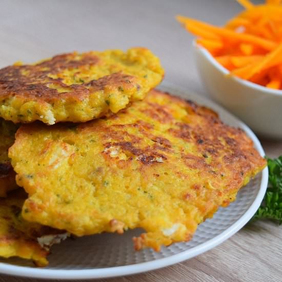 Pumpkin Feta Fritters - Recipe photo by ADkitchen