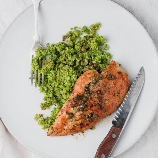 Lemony Chicken Piccata - Recipe photo by TheFrayedApron