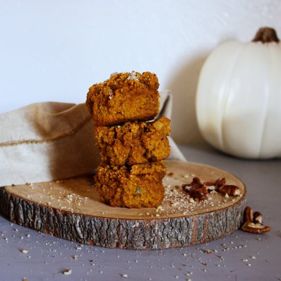 Pumpkin Pecan Muffins - Recipe photo by APinchofCrazy