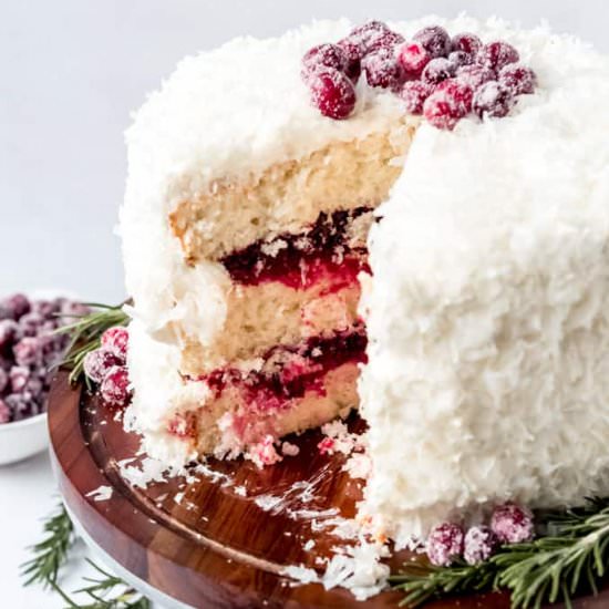 FESTIVE CRANBERRY COCONUT CAKE - Recipe photo by houseofnasheats