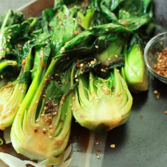 Baby Bok Choy with Ginger and Garlic - Recipe photo by asiancaucasian