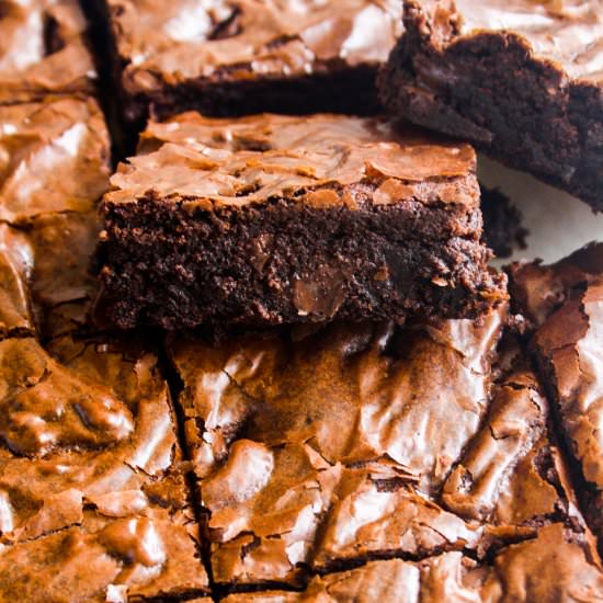Mocha Brownies - Recipe photo by The Desserted Girl