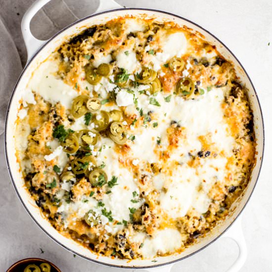 Cheesy Mexican Skillet - Recipe photo by AimeeMarsLiving