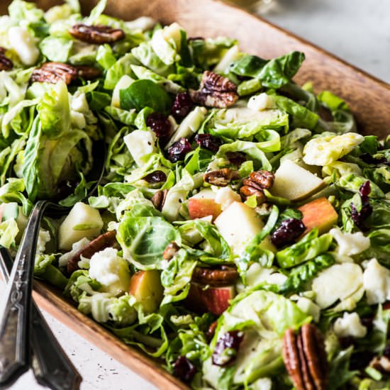 Brussel Sprout Slaw - Recipe photo by isabeleats