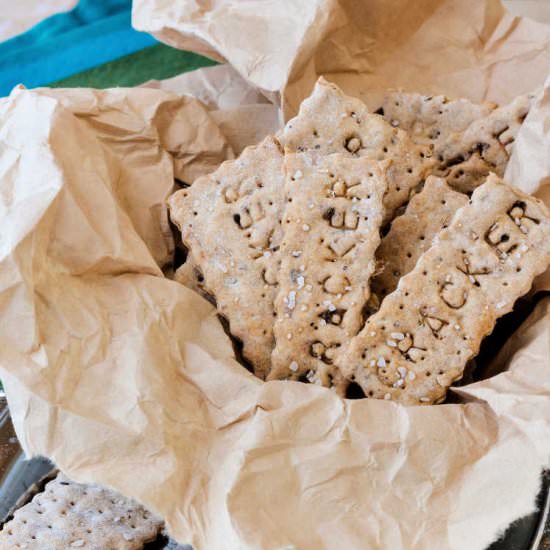 Spent Grain Crackers - Recipe photo by onlinepastrychef