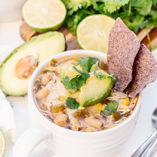 Slow Cooker White Chicken Chili - Recipe photo by JenElizabethsJournals