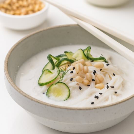 Korean Pine Nut Noodles - Recipe photo by girlmeetsradish