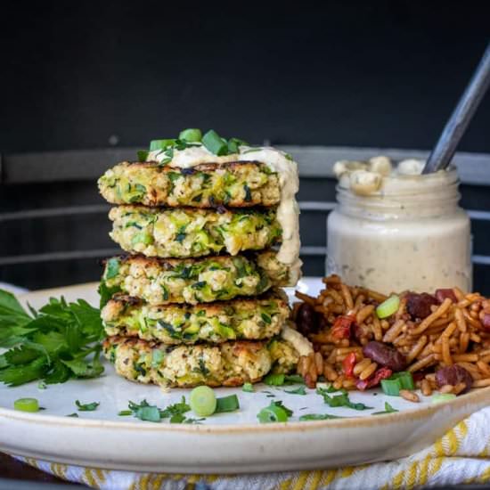 Vegan Gluten Free Zucchini Fritters - Recipe photo by veggiesdontbite