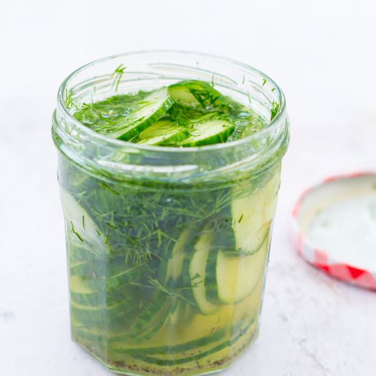 Quick Pickled Cucumber - Recipe photo by easypeasyfoodie