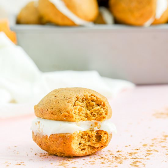 Pumpkin Whoopie Pies - Recipe photo by SprinklesandSeaSalt