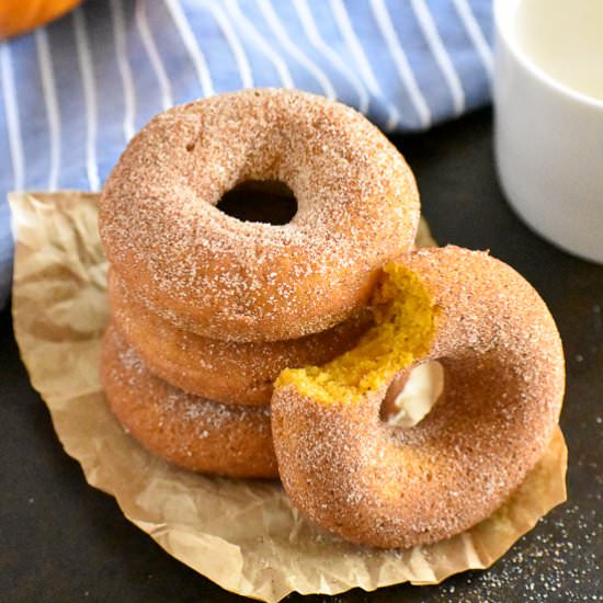 Baked Pumpkin Doughnuts - Recipe photo by casablancacooks