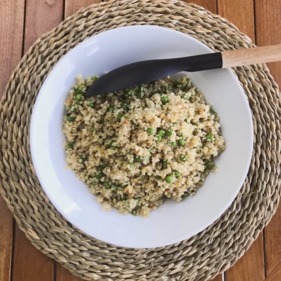 Quinoa with peas - Recipe photo by Italian Chips