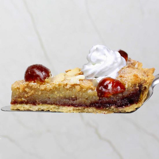 Vegan Bakewell Tart - Recipe photo by bakedbyclo