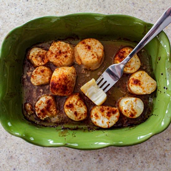 Butter and Garlic Baked Scallops - Recipe photo by Lisa G Cooks