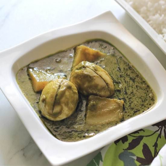 Egg Green Curry - Recipe photo by ruchikrandhap