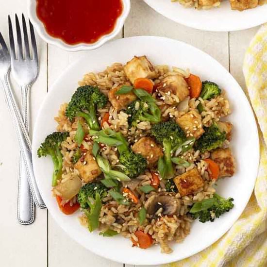 Vegan Veggie Fried Rice - Recipe photo by Delightful Adventures