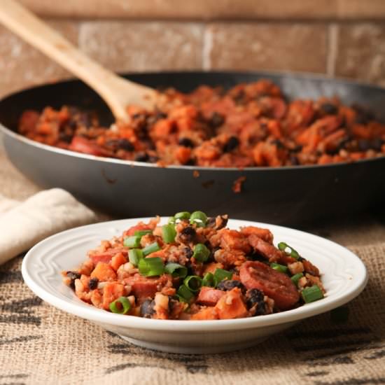 Sausage Sweet Potato Skillet - Recipe photo by browniebites