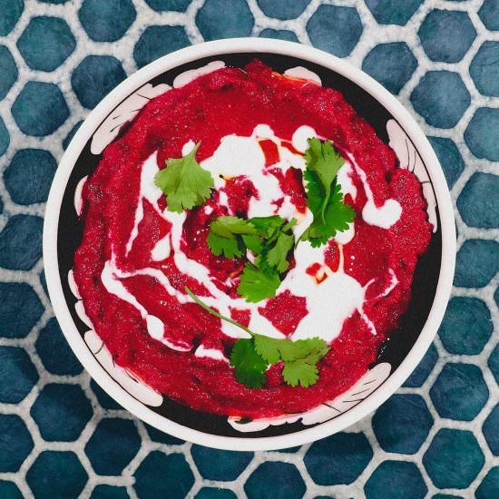 Turkish Beetroot & Yoghurt Dip - Recipe photo by cookeatblog