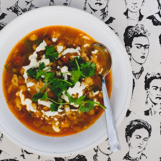 Mexican Posole Soup - Recipe photo by cookeatblog