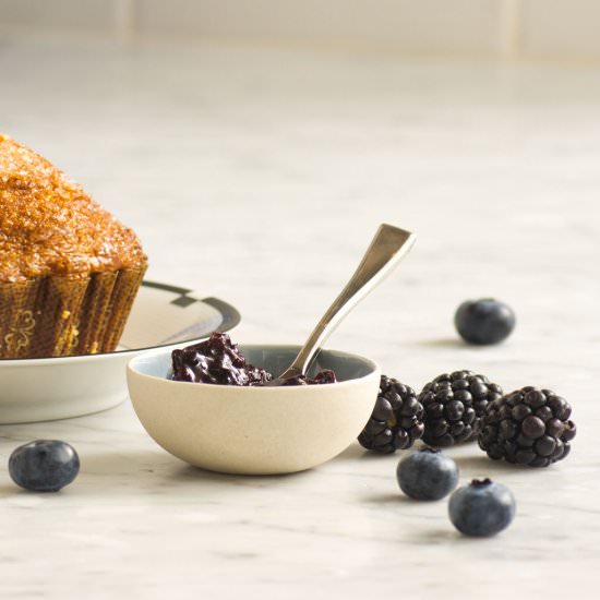 Blackberry Blueberry Jam - Recipe photo by waxingkara