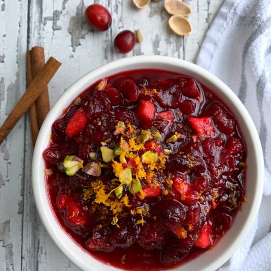 Homemade Cranberry Sauce - Recipe photo by agoudalife