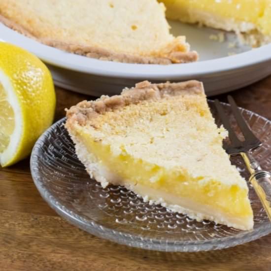 Lemon Chess Pie - Recipe photo by noshingwiththenolands
