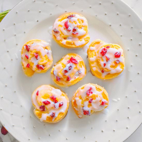 Mini Orange Cranberry Rolls - Recipe photo by EasycookingwithMolly