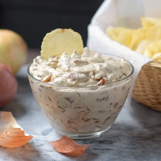 Caramelized Onion Dip - Recipe photo by SimpleSeasonal