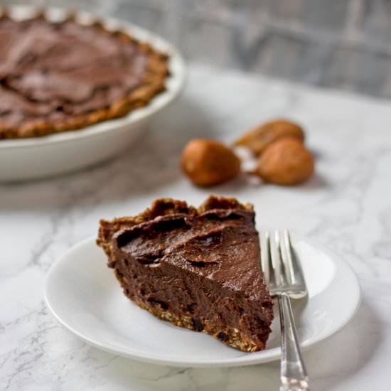 California Fig Chocolate Cream Pie - Recipe photo by wholly-plants