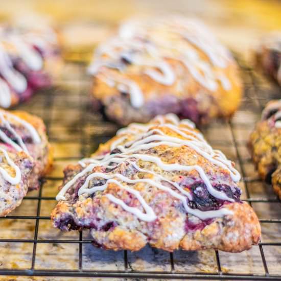 Lemon Blueberry Scones - Recipe photo by HIldaskitchenblog