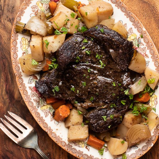 Slow Cooker Pot Roast - Recipe photo by sidewalkshoes
