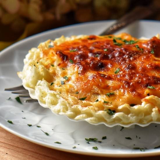Coquilles St Jacques [with Seafood] - Recipe photo by shelovesbiscotti