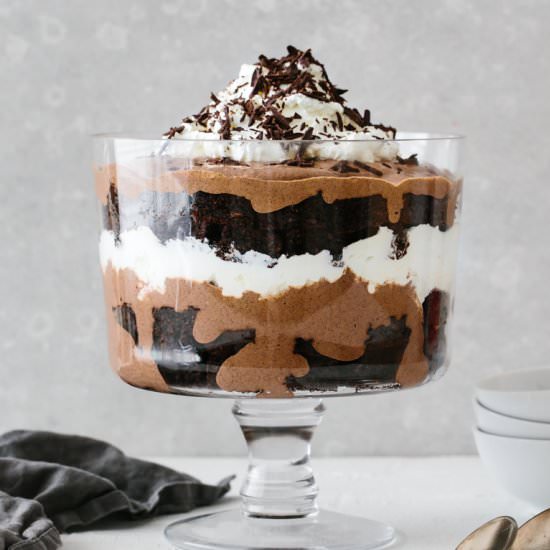 Brownie Trifle - Recipe photo by Downshiftology