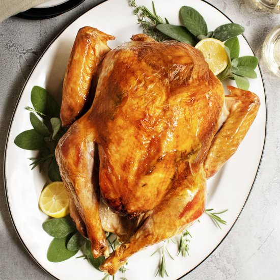Dry Brine Turkey - Recipe photo by PinchandSwirl