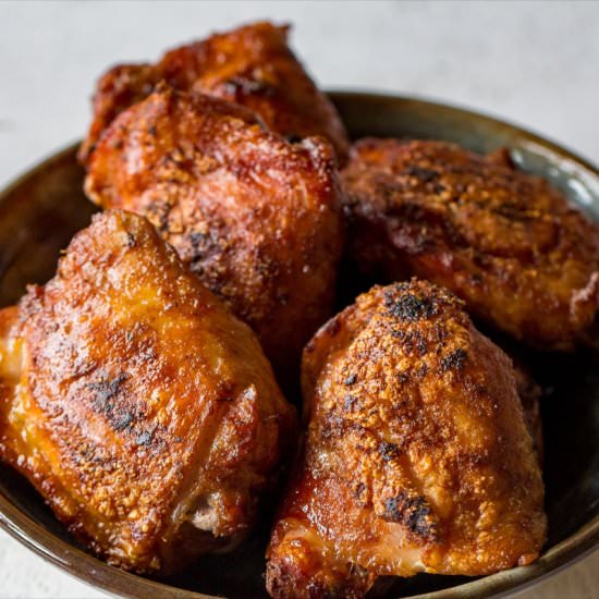 Smoked Chicken Thighs - Recipe photo by Or Whatever You Do
